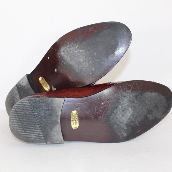 Ecco Genuine Snake Leather Tassel Loafers Shoes 42 main image 7